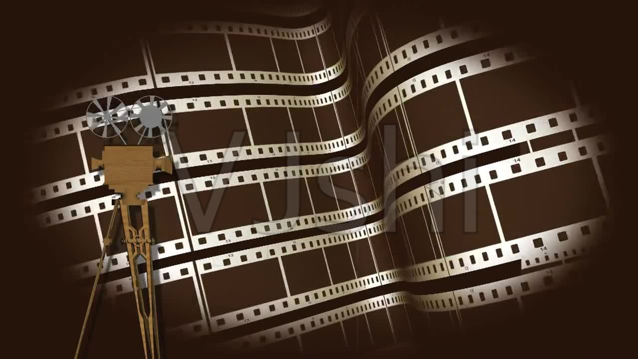老電影放映機視頻素材_1280X720_高清視頻素材下載(編號:260568)_影視包裝