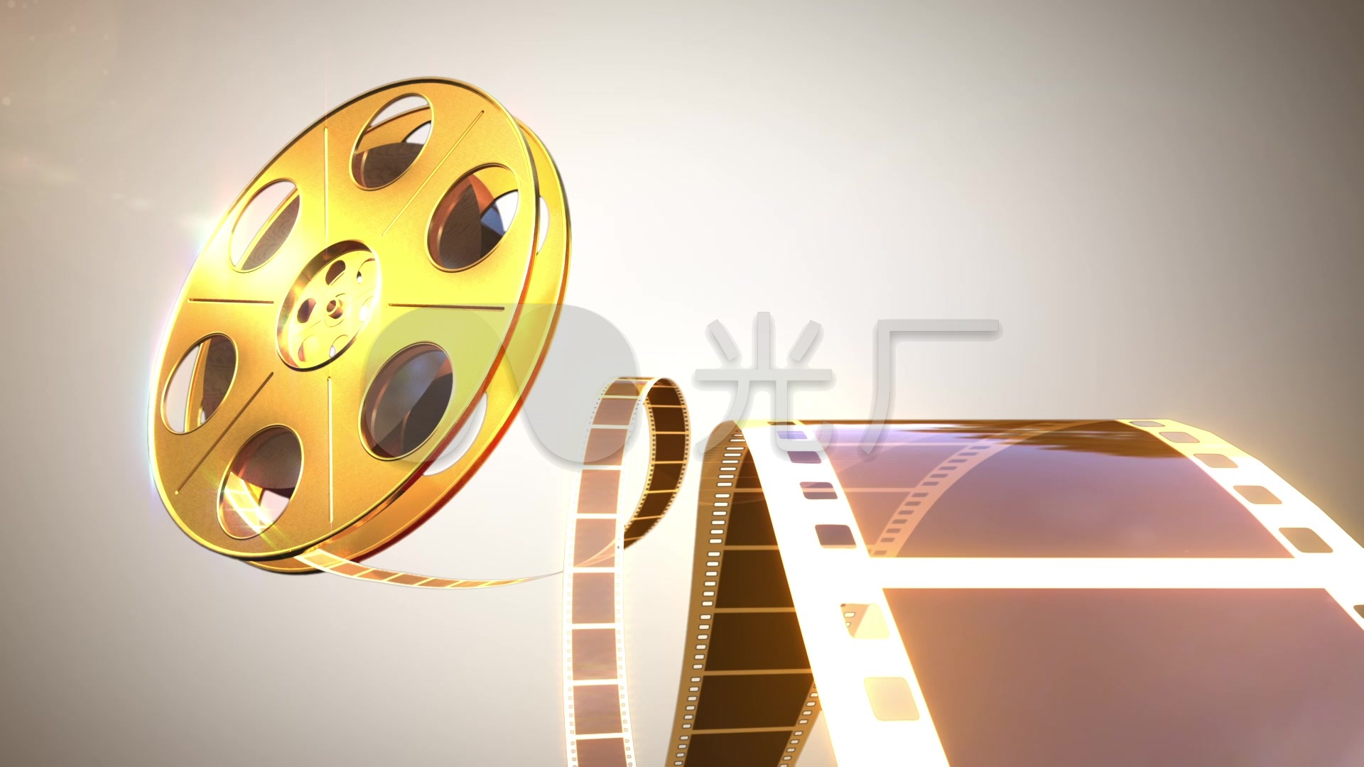 金色電影膠卷背景視頻_1920X1080_高清視頻素材下載(編號:2715525)_影視包裝